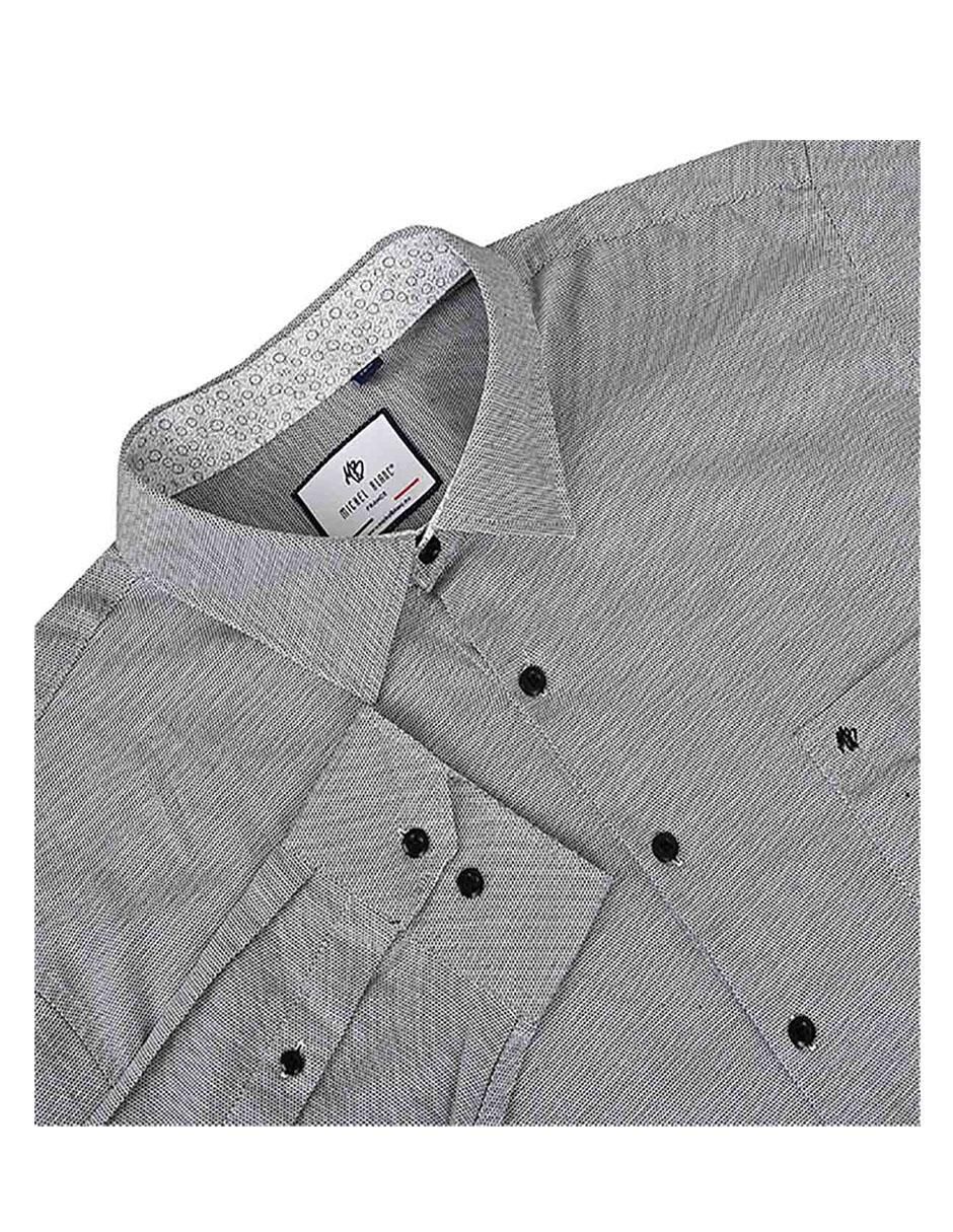 Camisa casual de algodón manga larga para hombre 5