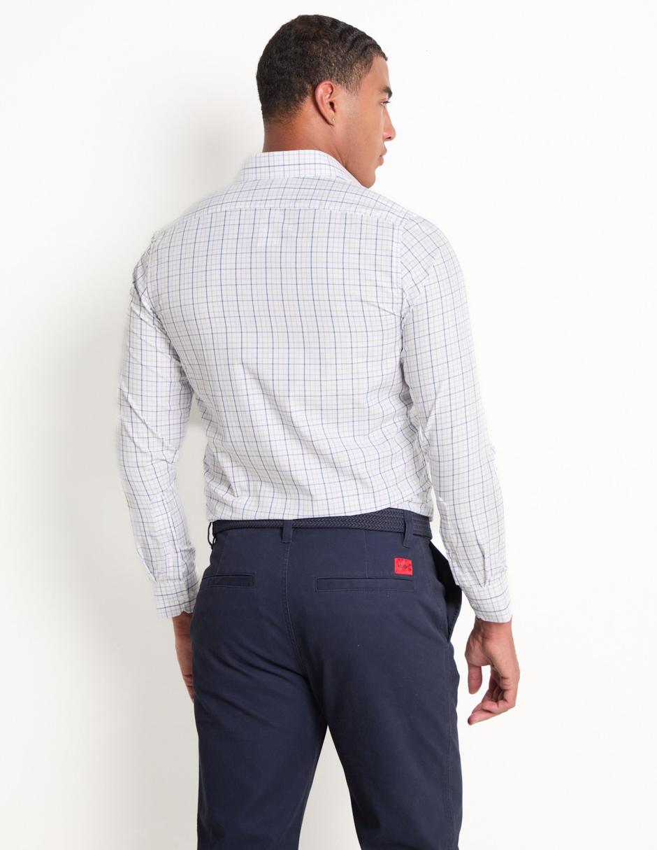 Camisa formal manga larga para hombre 2