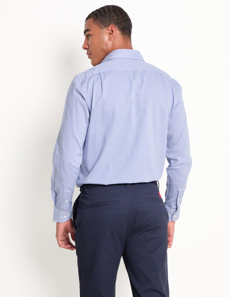 Camisa formal de algodón manga larga para hombre 2