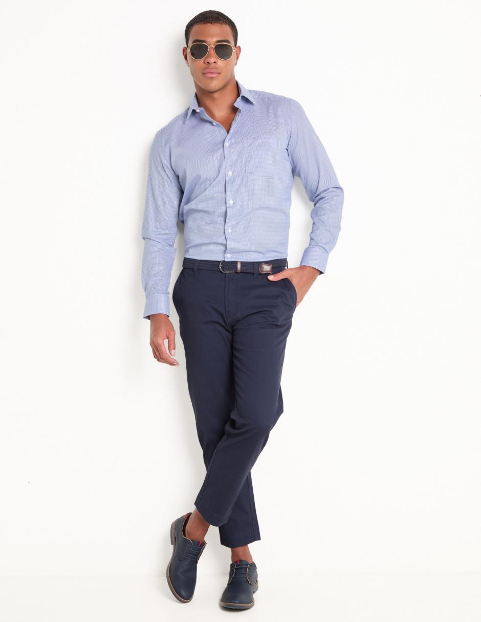 Camisa formal de algodón manga larga para hombre 3