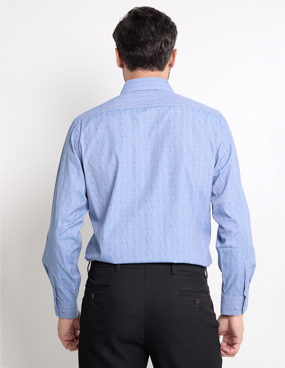 Camisa de vestir de algodón manga larga para hombre
