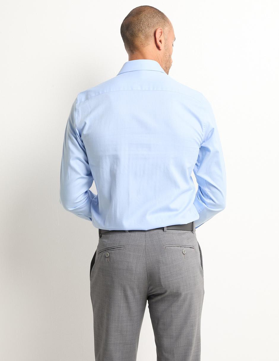 Camisa de vestir de algodón manga larga para hombre 2