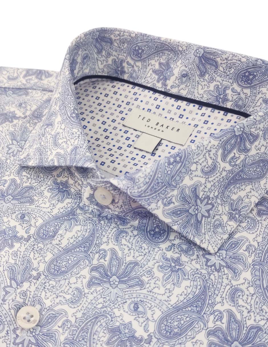 Camisa de vestir de algodón manga larga para hombre 4