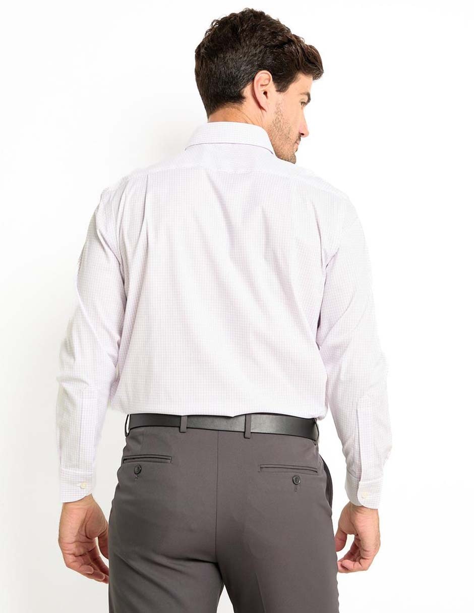 Camisa de vestir de algodón manga larga para hombre