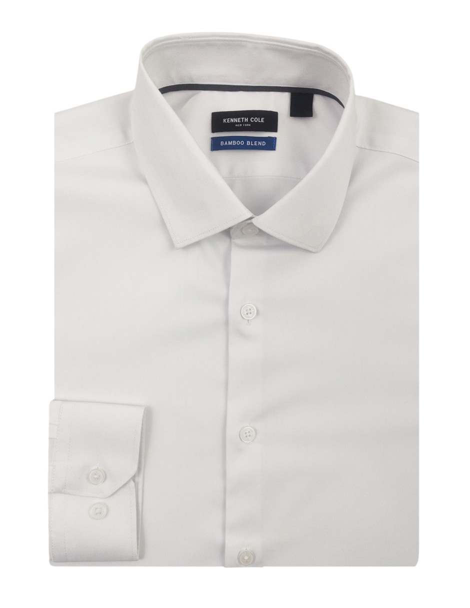Camisa de vestir de bambú manga larga para hombre