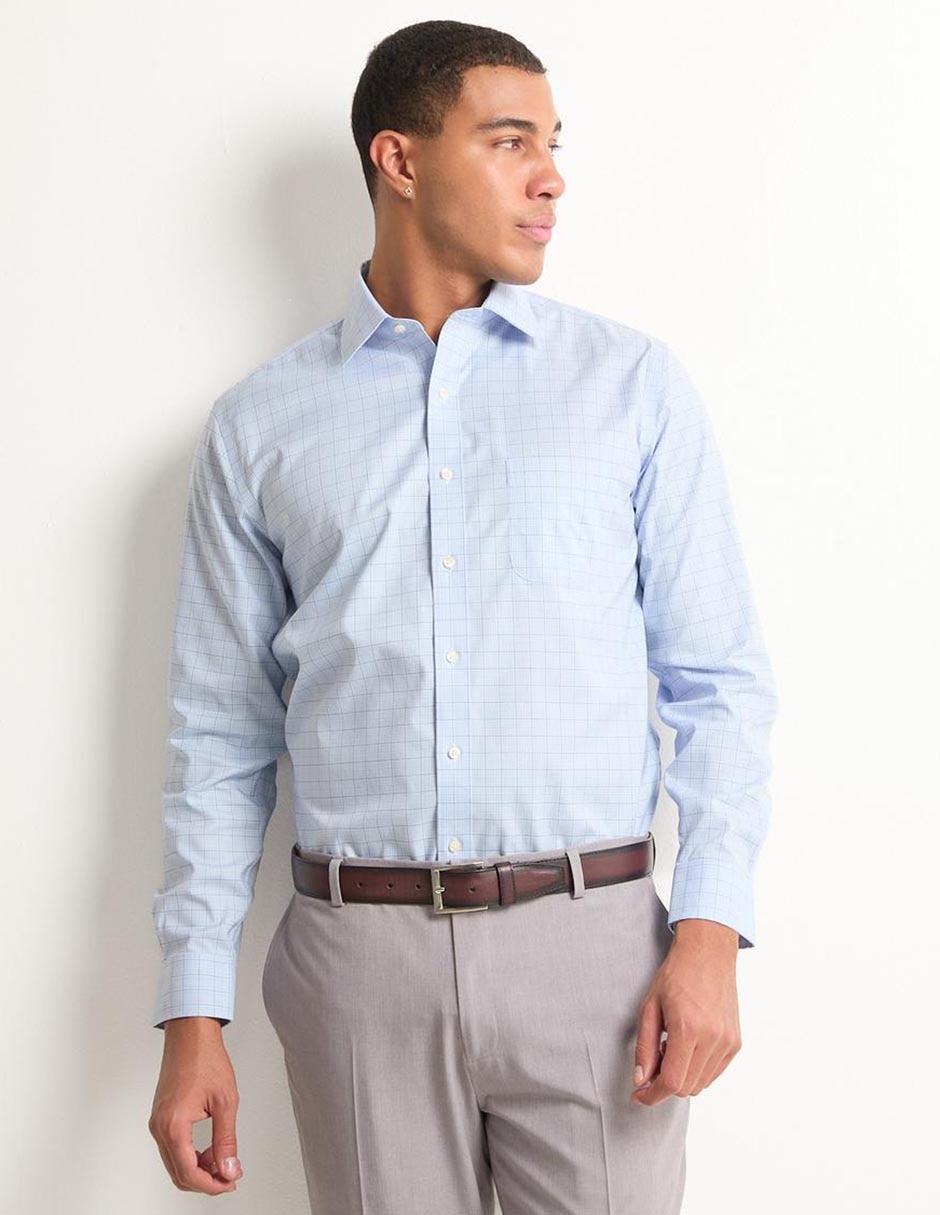 Brooksfield Camisa De Cuello Redondo Sueter Brooks Brothers Hombre