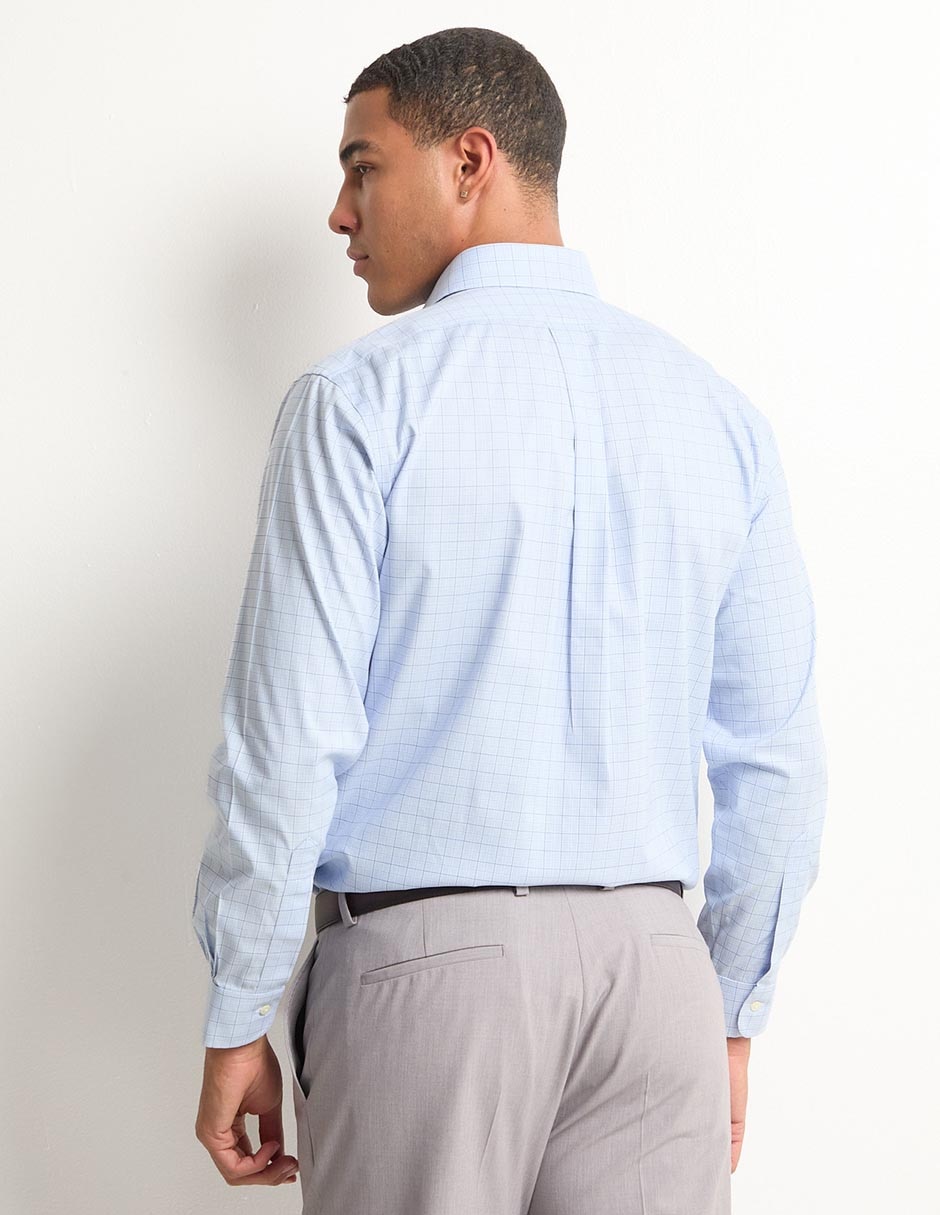 Camisa de vestir de algodón manga larga para hombre 2