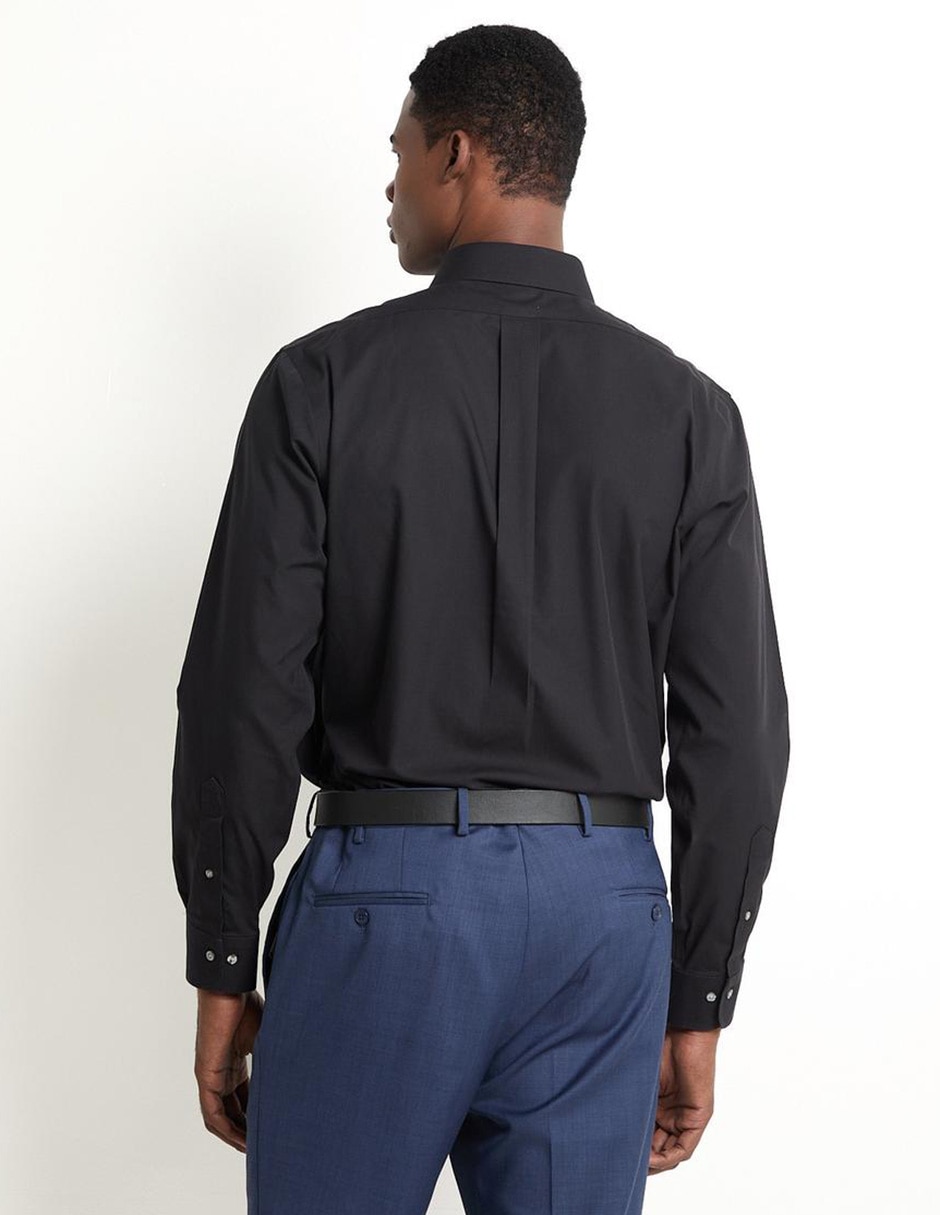 Camisa de vestir de algodón manga larga para hombre 2