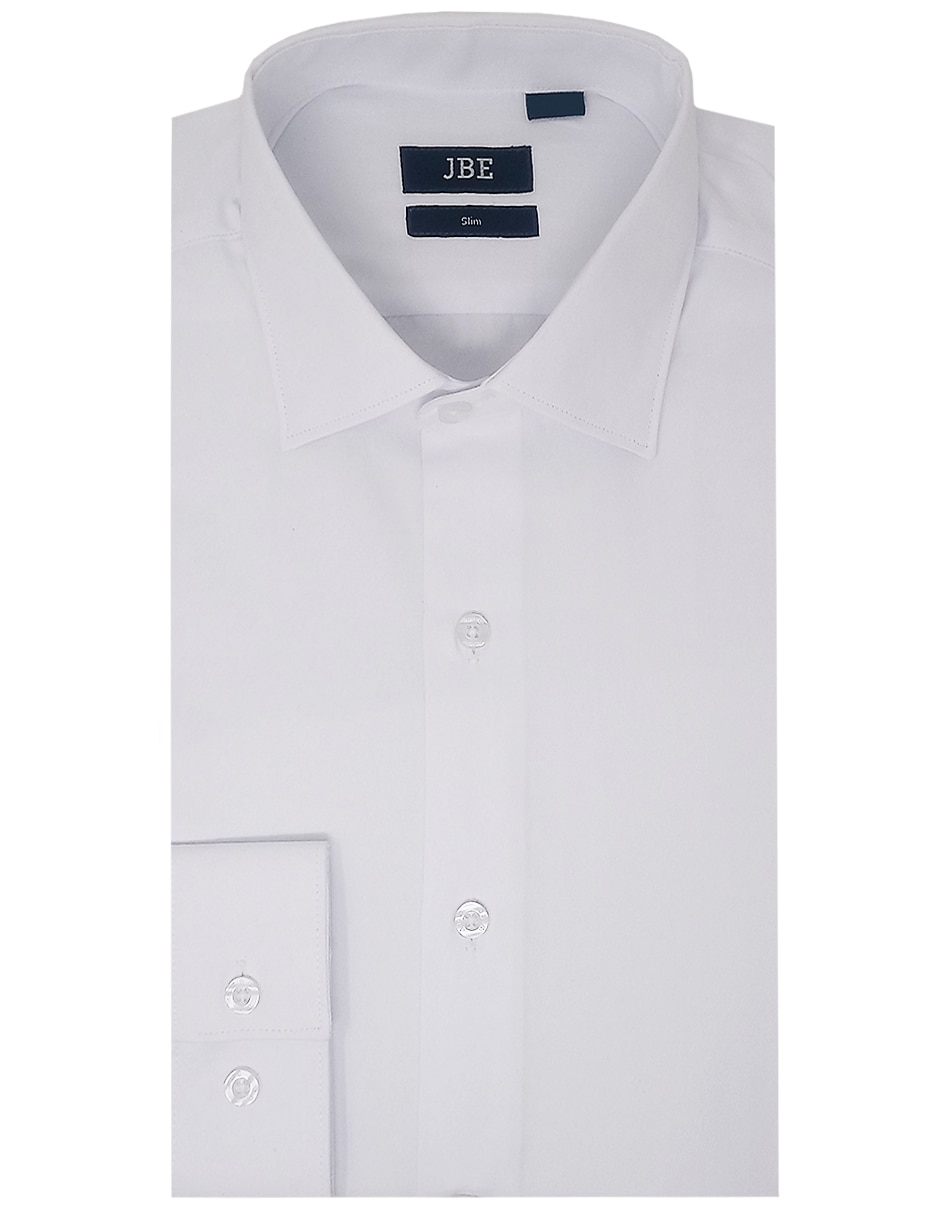 Camisa de vestir de algodón manga larga para hombre