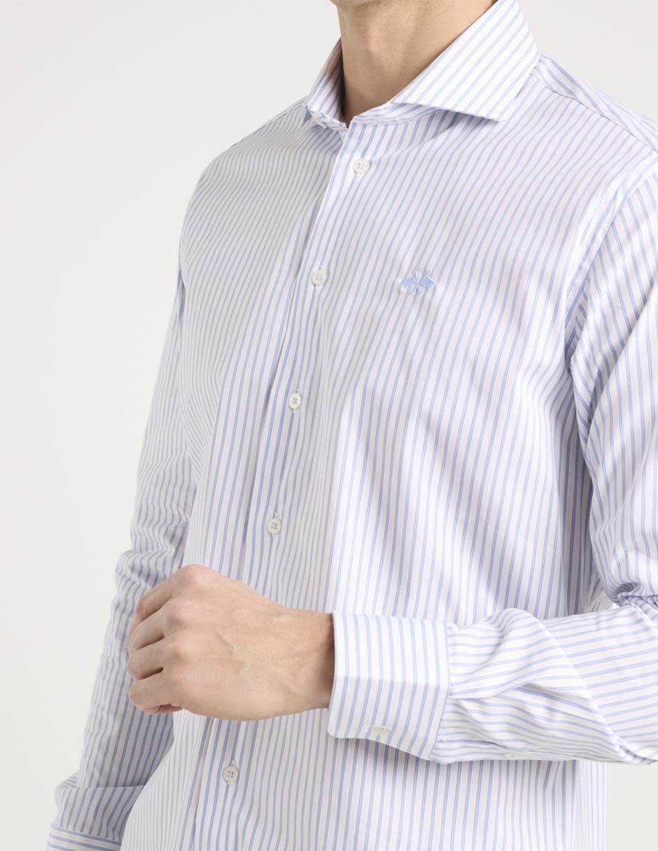 Camisa casual de algodón manga larga para hombre 5