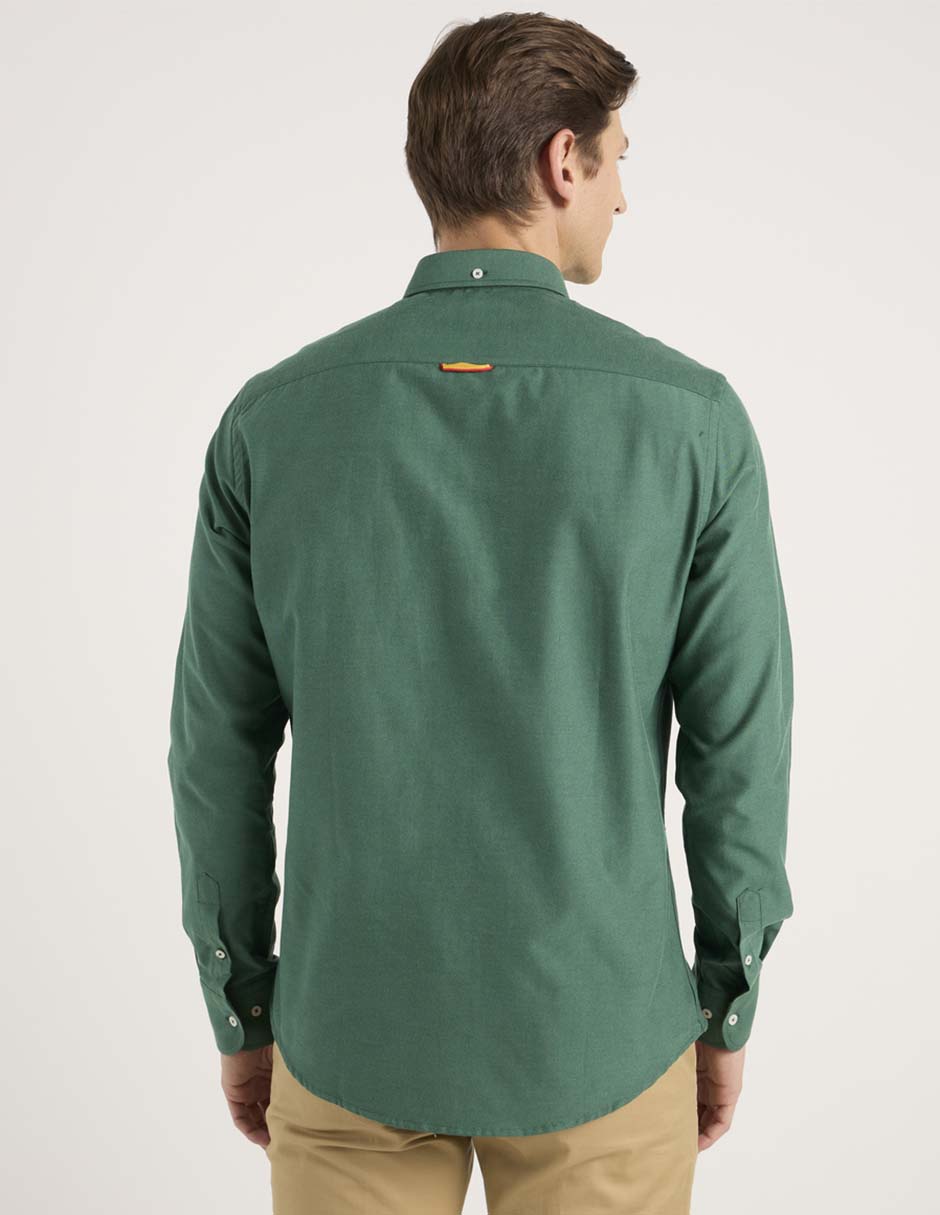 Camisa casual manga larga para hombre 2