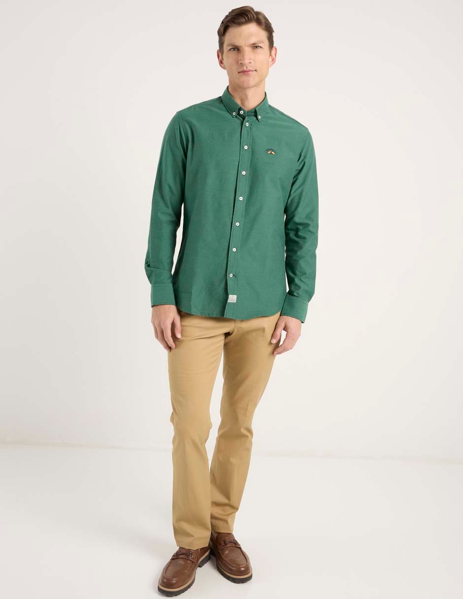 Camisa casual manga larga para hombre 3