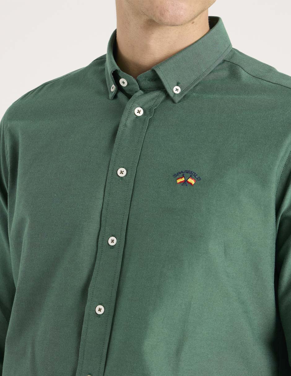 Camisa casual manga larga para hombre 4