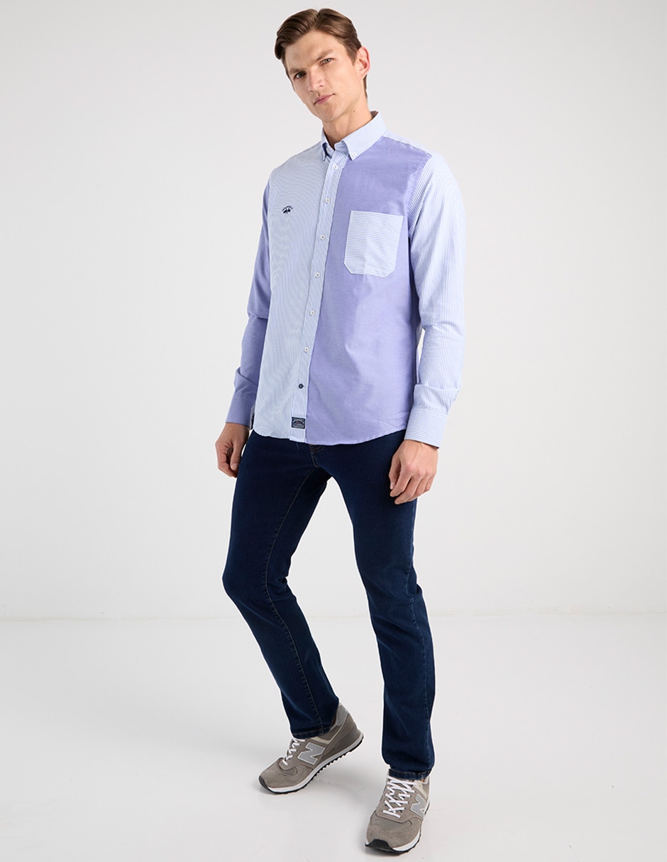 Camisa casual manga larga para hombre 2