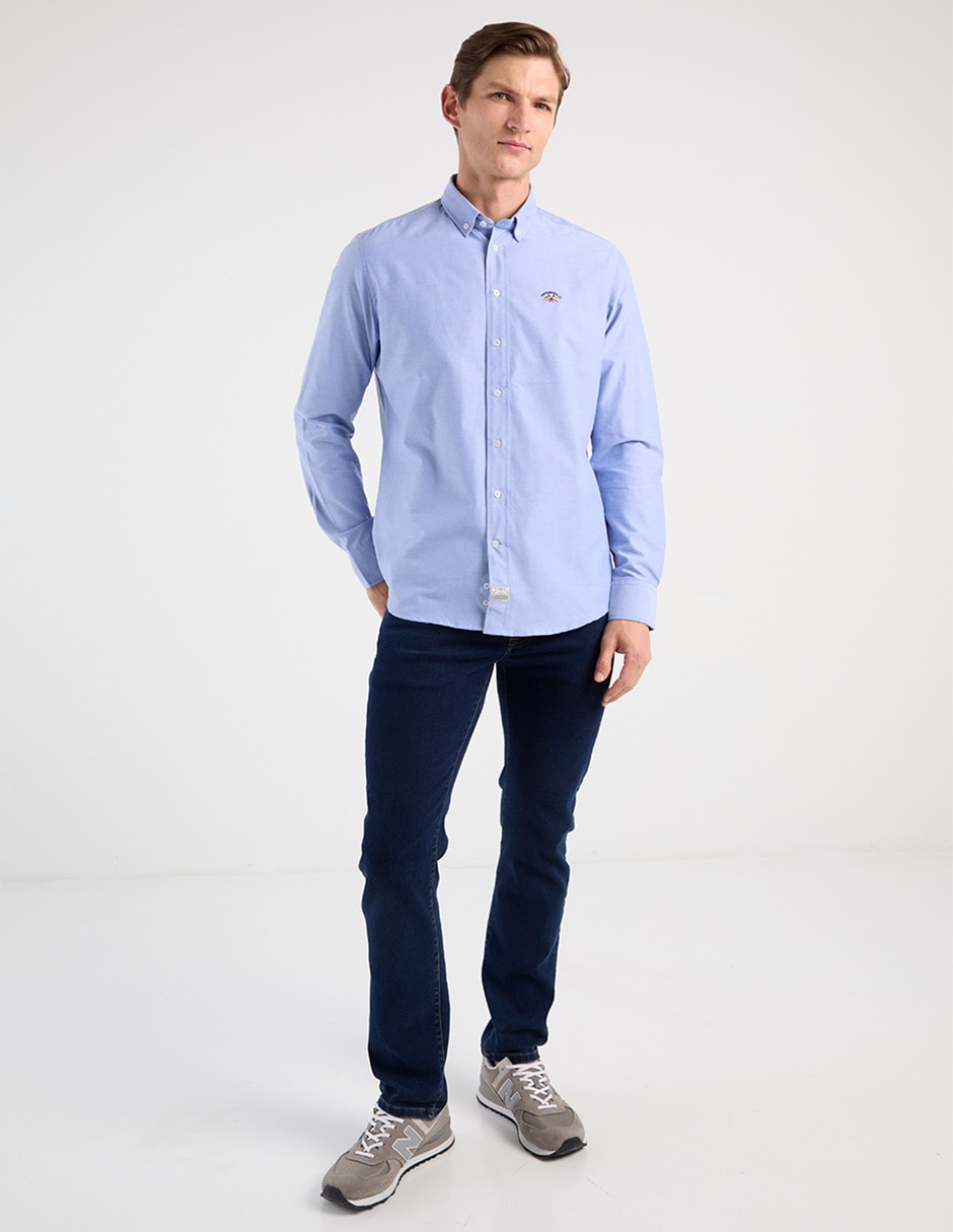 Camisa casual manga larga para hombre 2