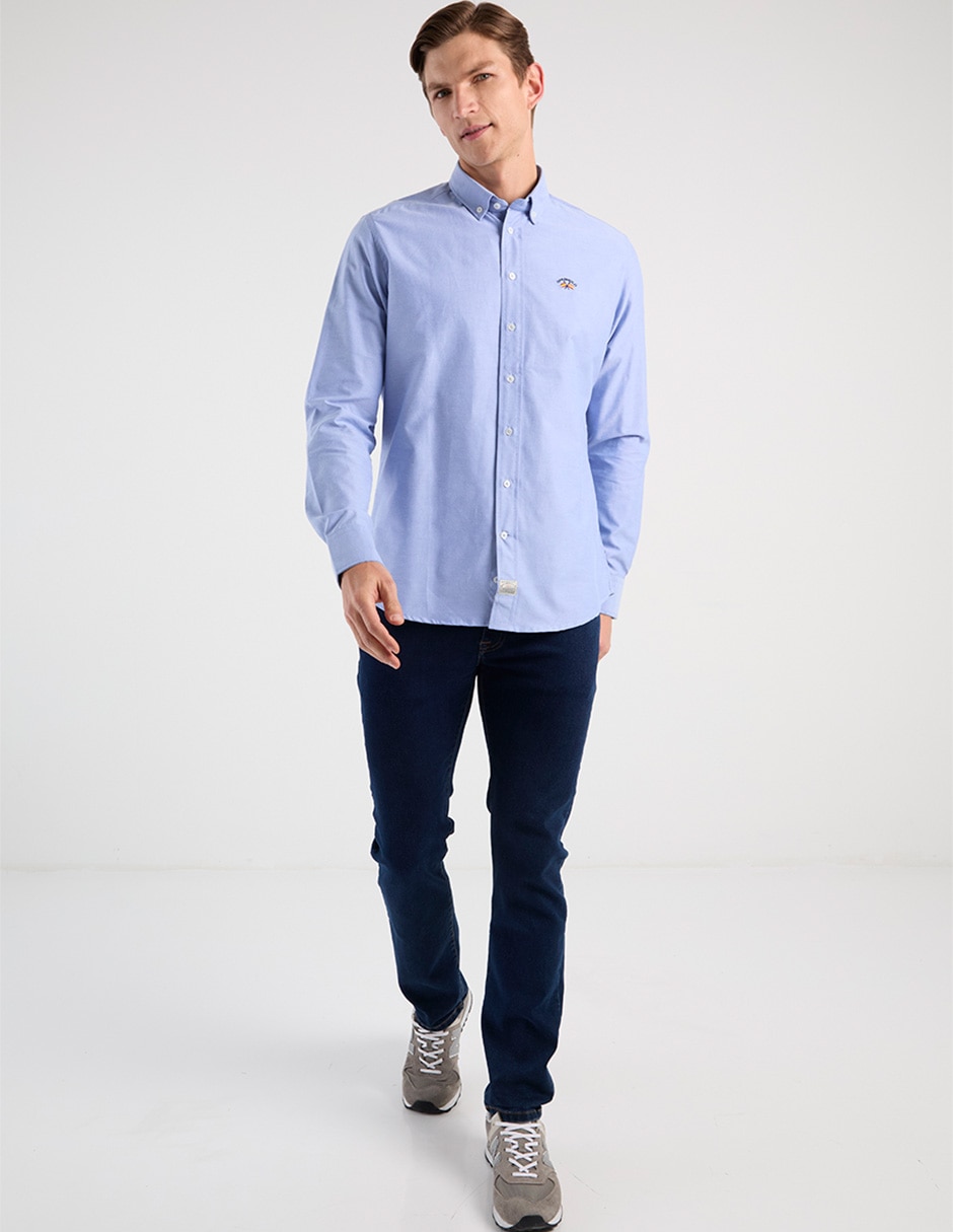 Camisa casual manga larga para hombre 3