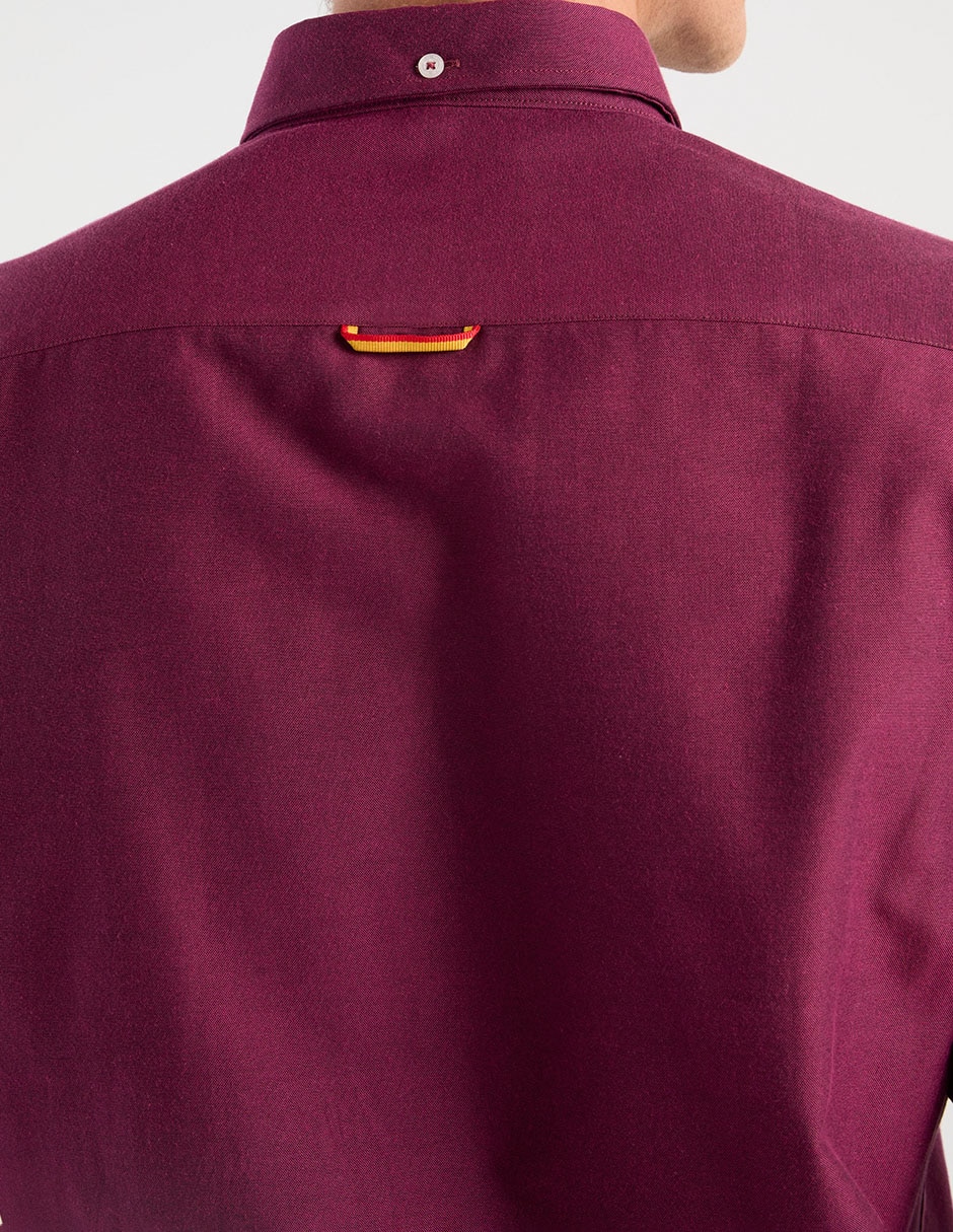 Camisa business casual de algodón manga larga para hombre 5