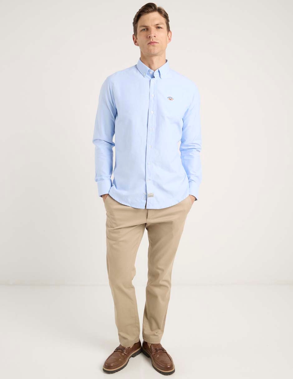 Camisa casual manga larga para hombre 3