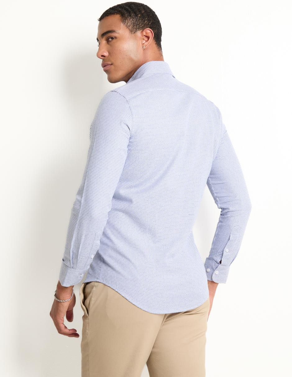 Camisa de vestir de algodón manga larga para hombre 2