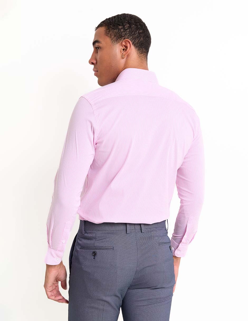 Camisa de vestir de algodón manga larga para hombre 2