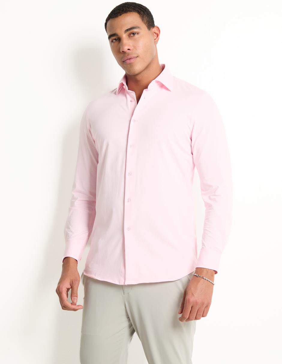 Camisa de vestir de algodón manga larga para hombre Camisa de vestir de algodón manga larga para hombre
