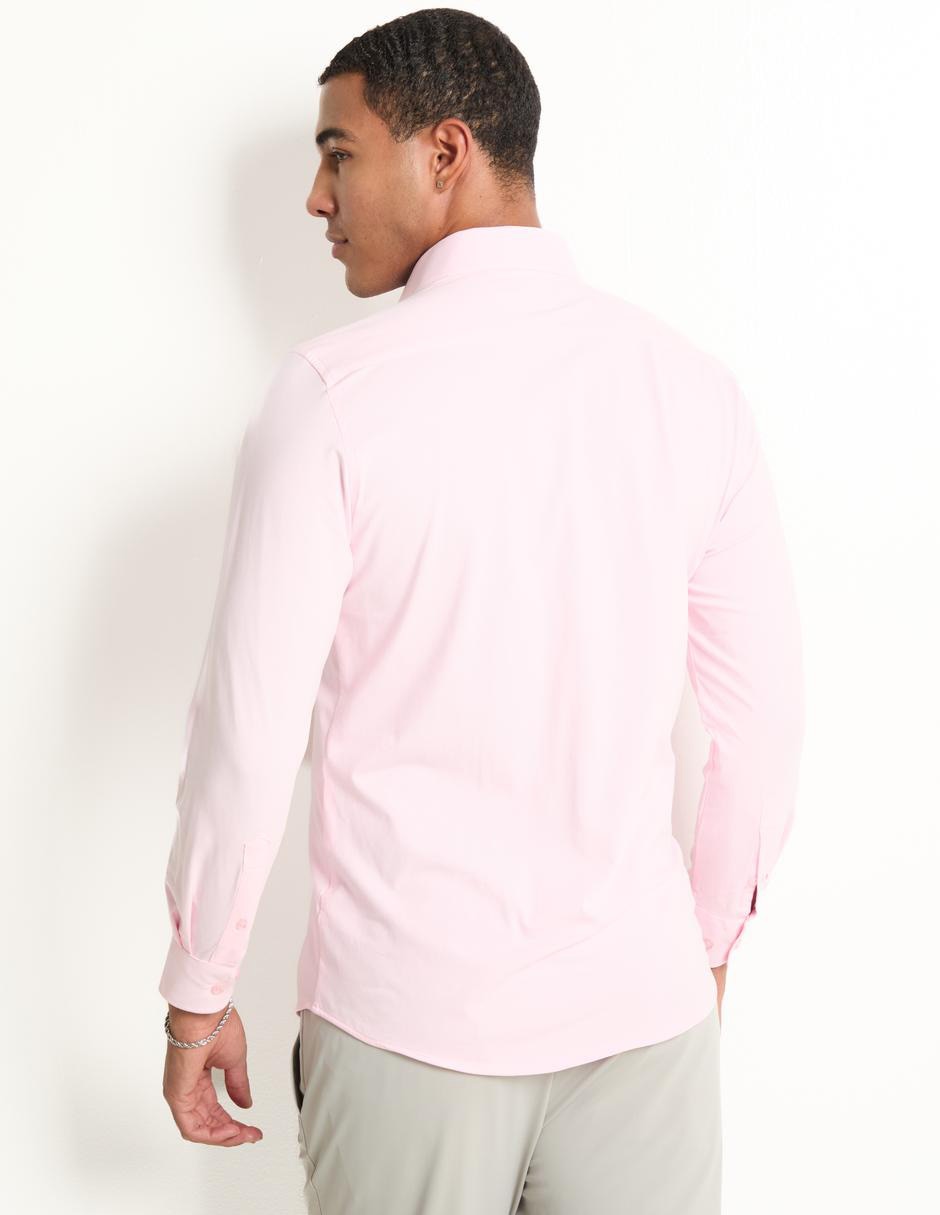 Camisa de vestir de algodón manga larga para hombre 2