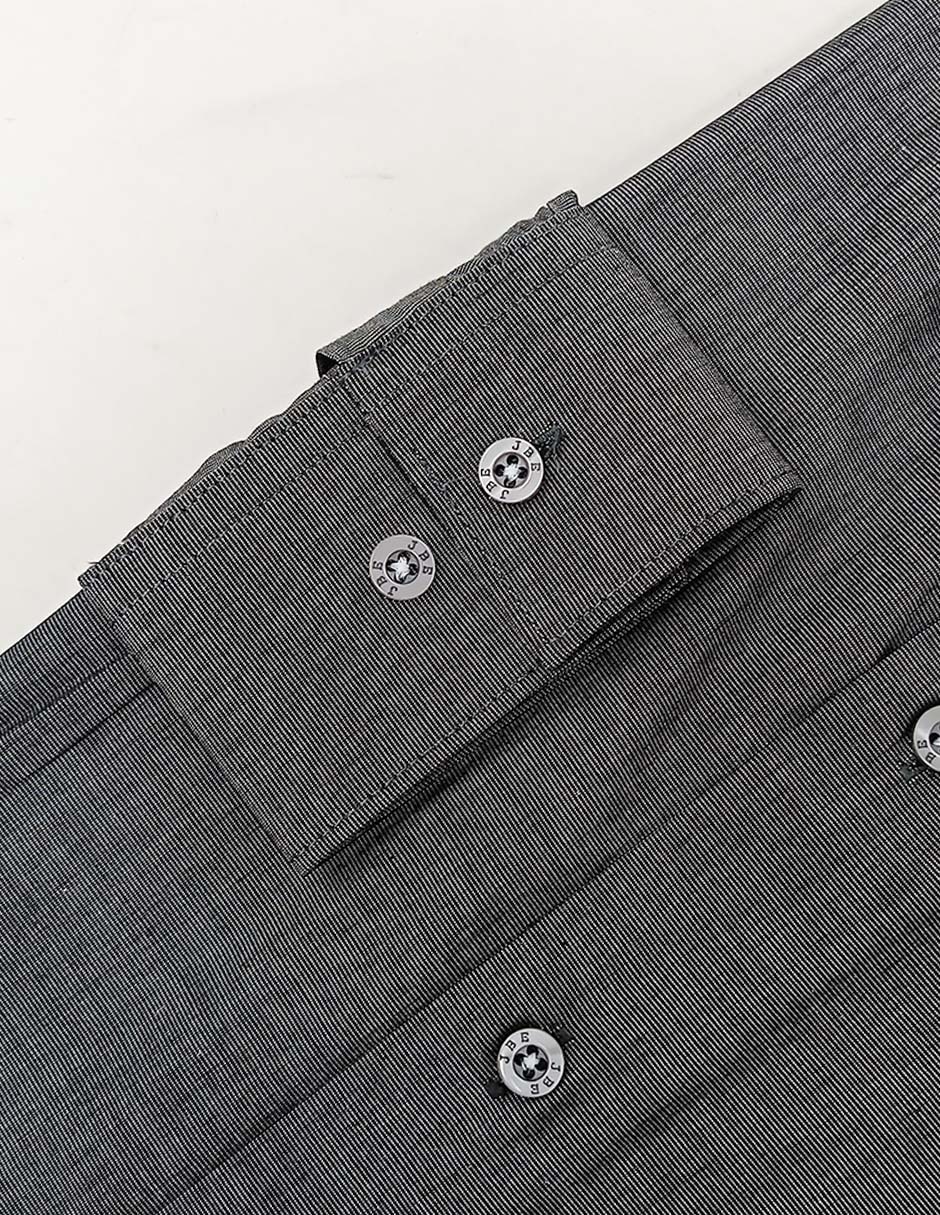 Camisa de vestir de algodón manga larga para hombre 4