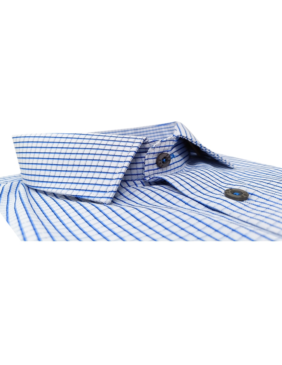 Camisa de vestir de algodón manga larga para hombre 2