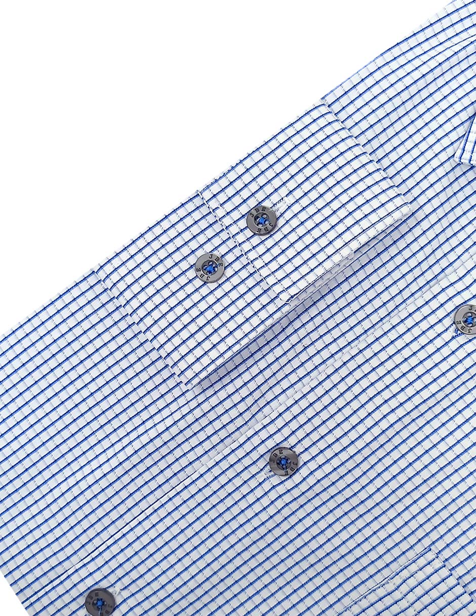 Camisa de vestir de algodón manga larga para hombre 4