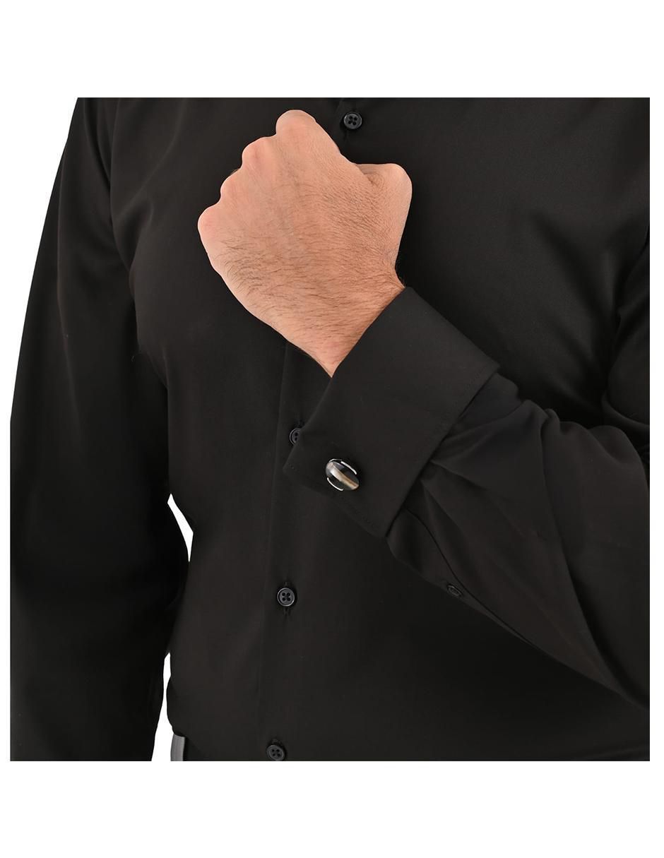 "camisa/sobrecamisa" formal michel blanc "de" (si aplica) bambú "manga" larga "para hombre"