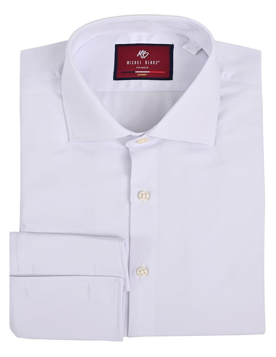 Camisa de vestir de bambú manga larga para hombre 3