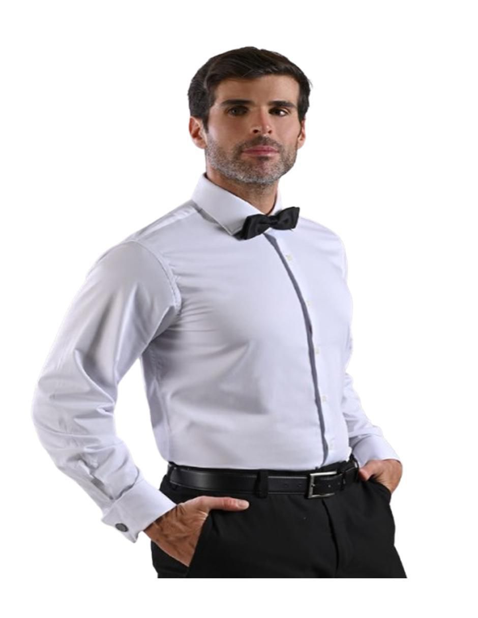 Camisa de vestir de bambú manga larga para hombre 5