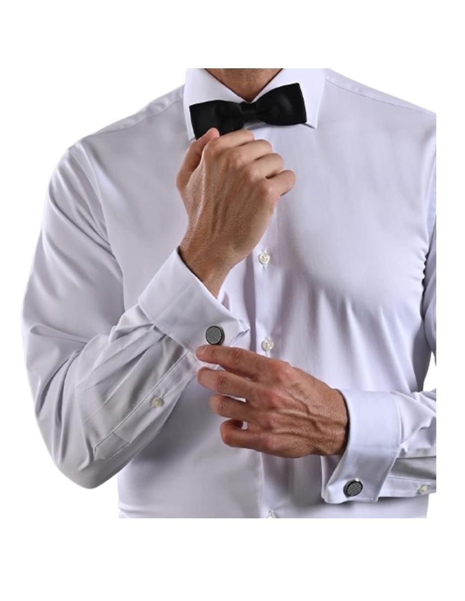 Camisa de vestir de bambú manga larga para hombre 7