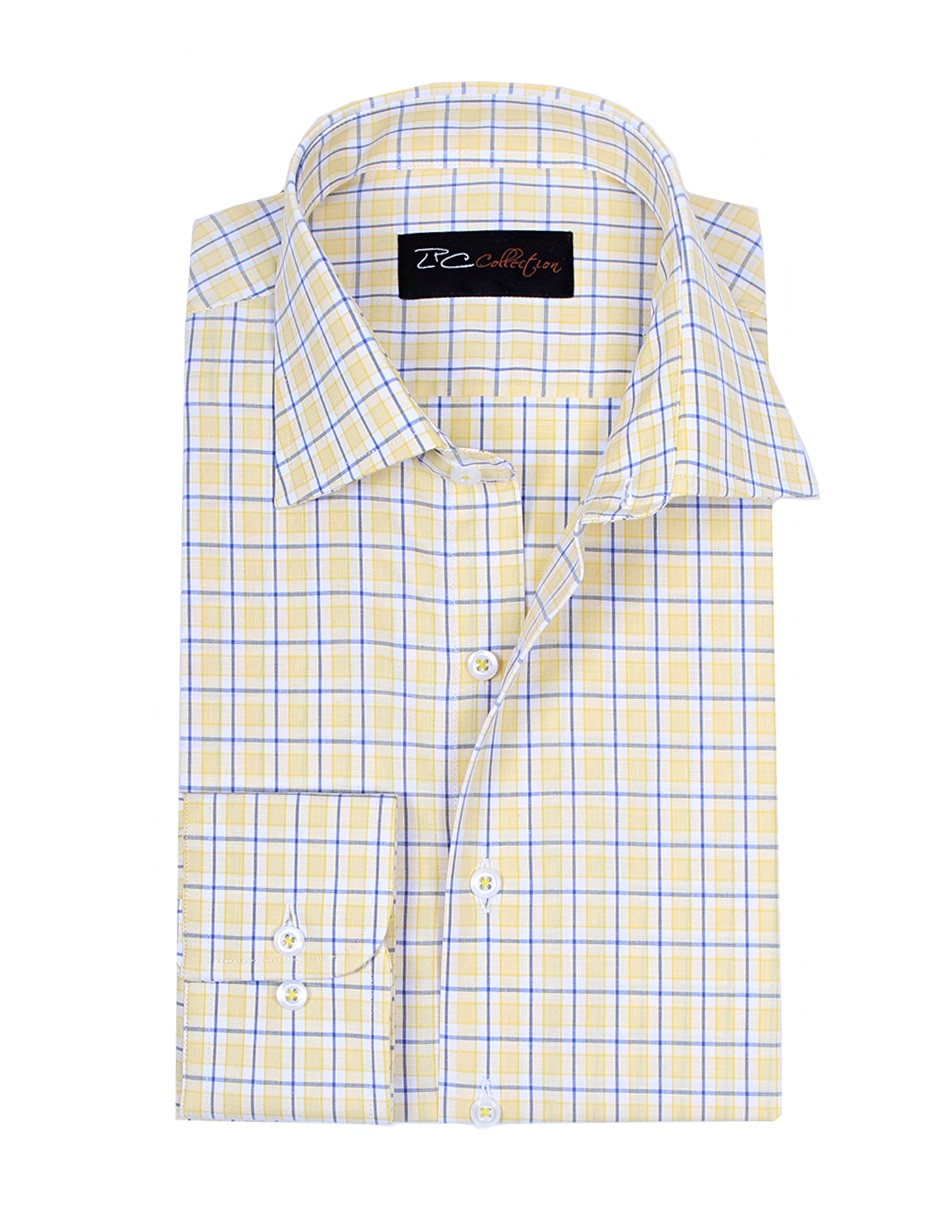 Camisa de vestir de algodón manga larga para hombre 2