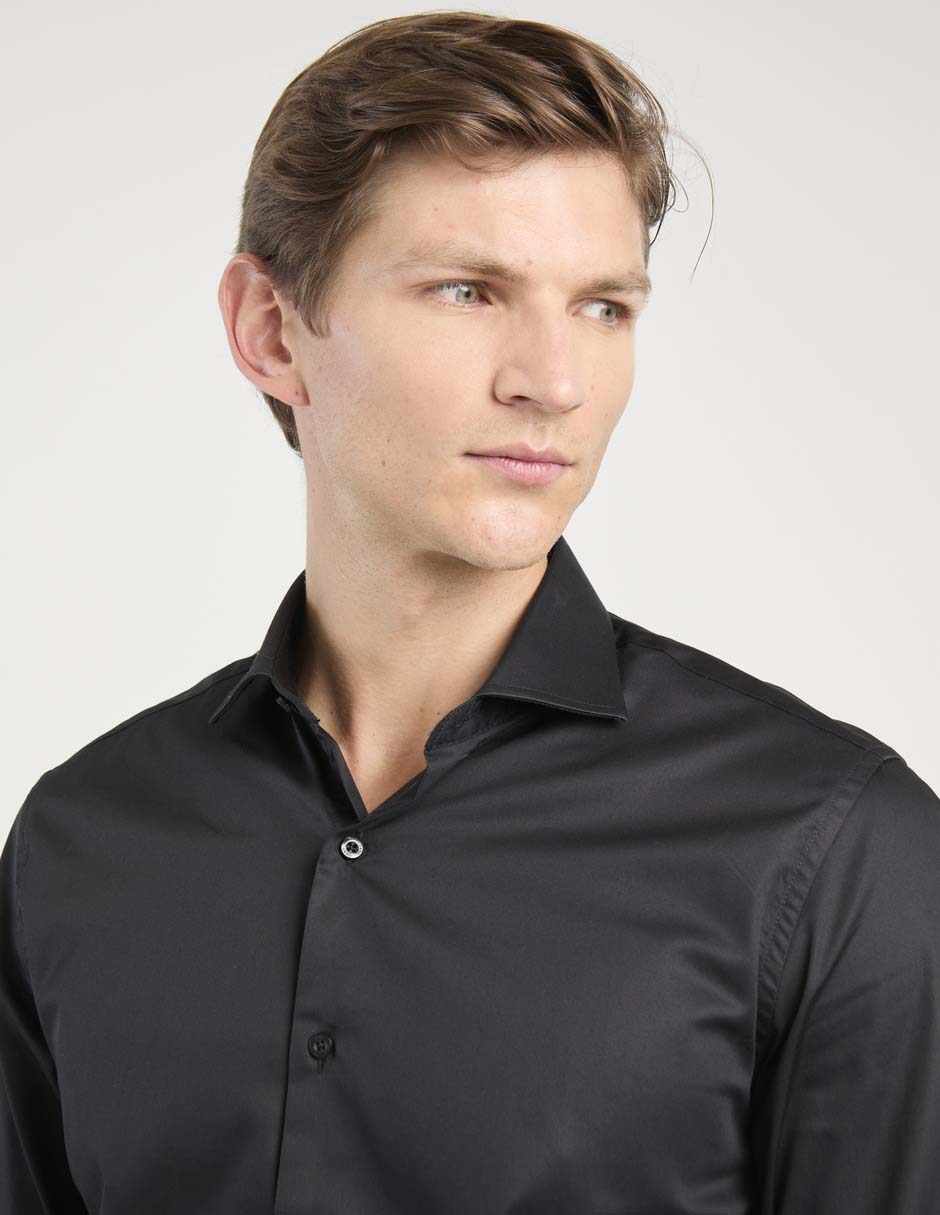Camisa de vestir de algodón manga larga para hombre 4