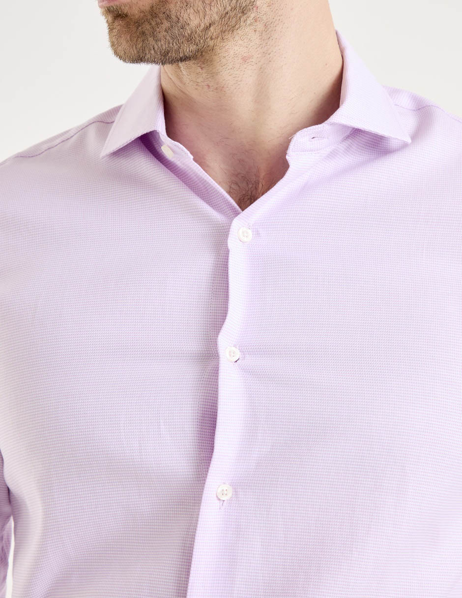 Camisa de vestir de algodón manga larga para hombre 4