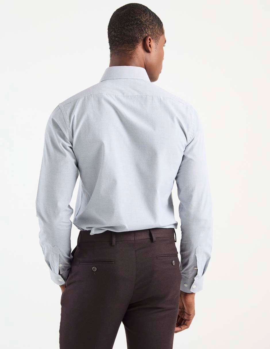 Camisa casual manga larga para hombre 2
