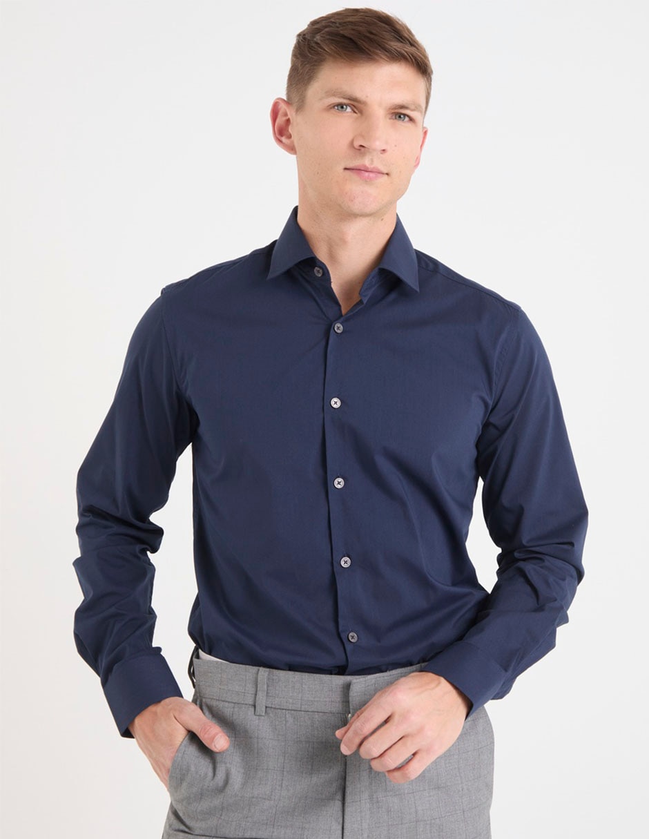 Camisa de vestir manga larga para hombre