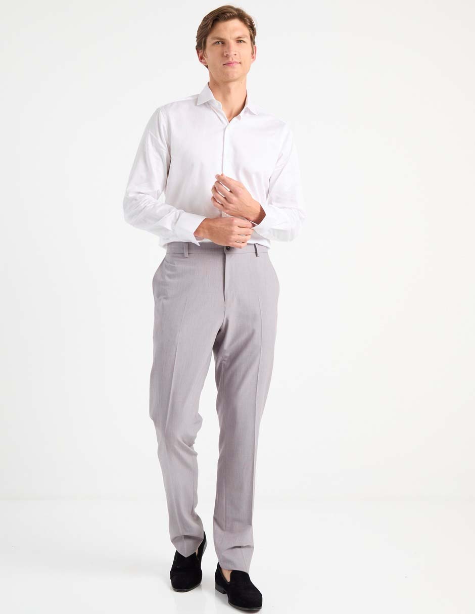 Camisa de vestir de algodón manga larga para hombre 3