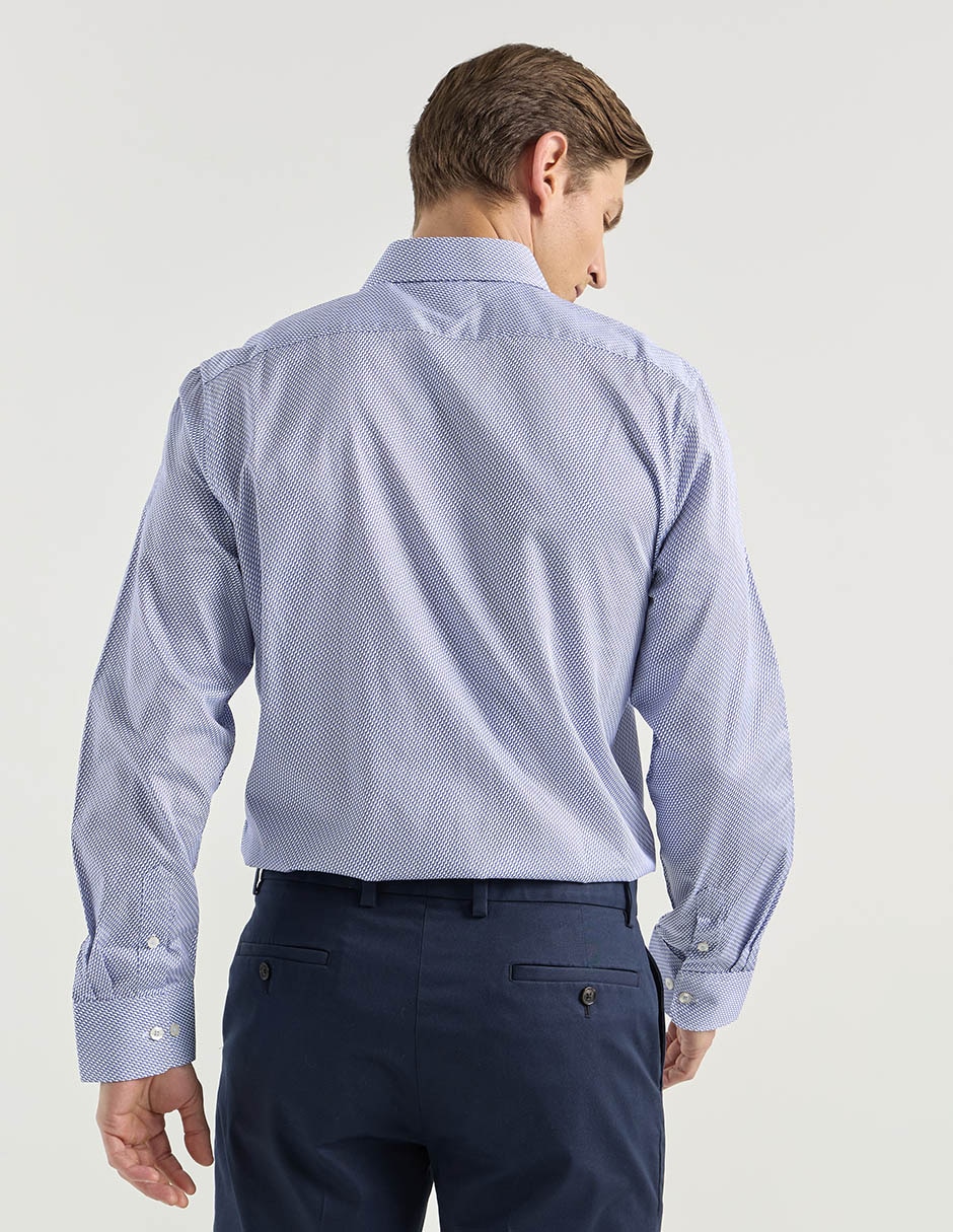 Camisa de vestir de algodón manga larga para hombre 2