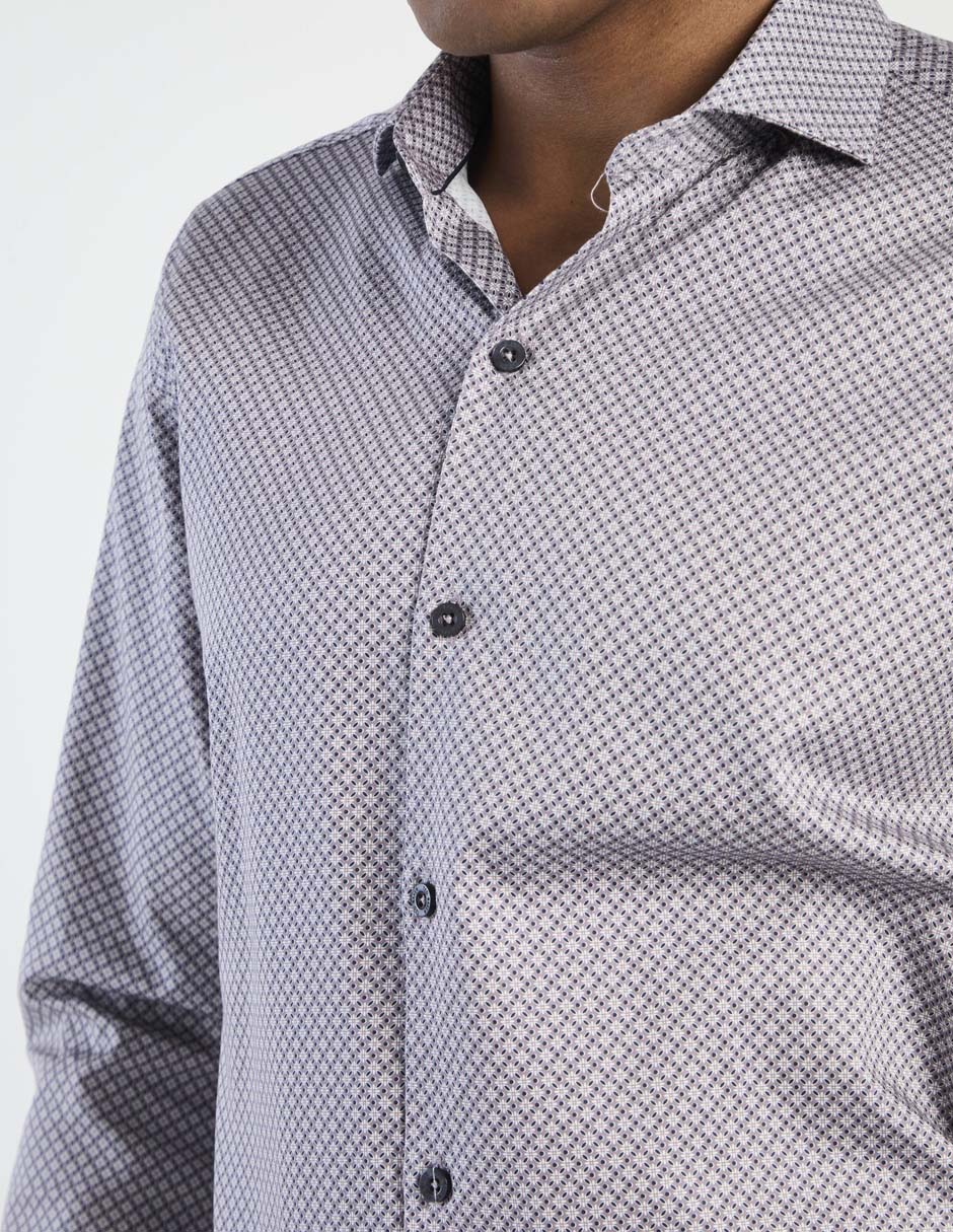 Camisa de vestir de algodón manga larga para hombre 4