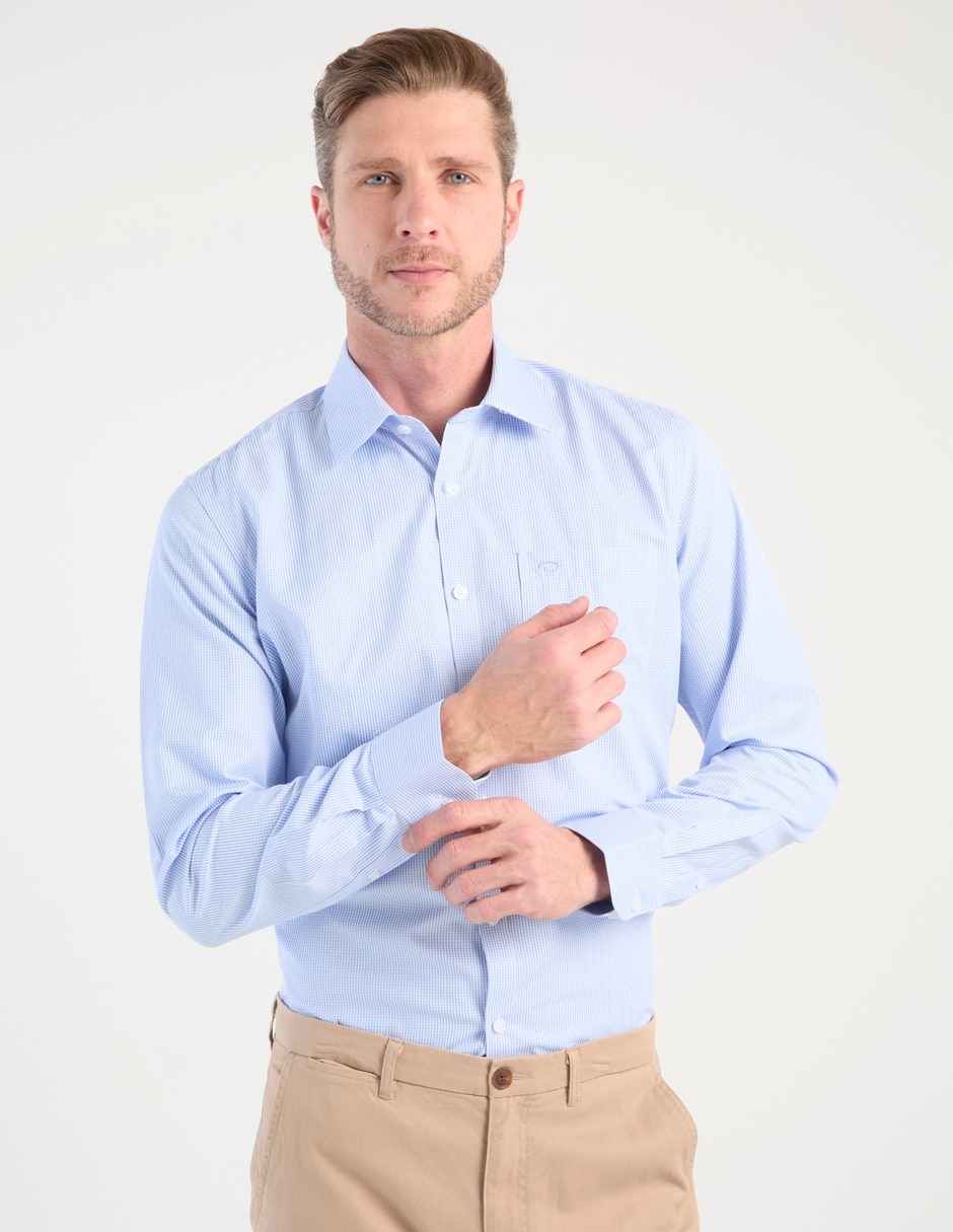 Camisa de vestir manga larga para hombre