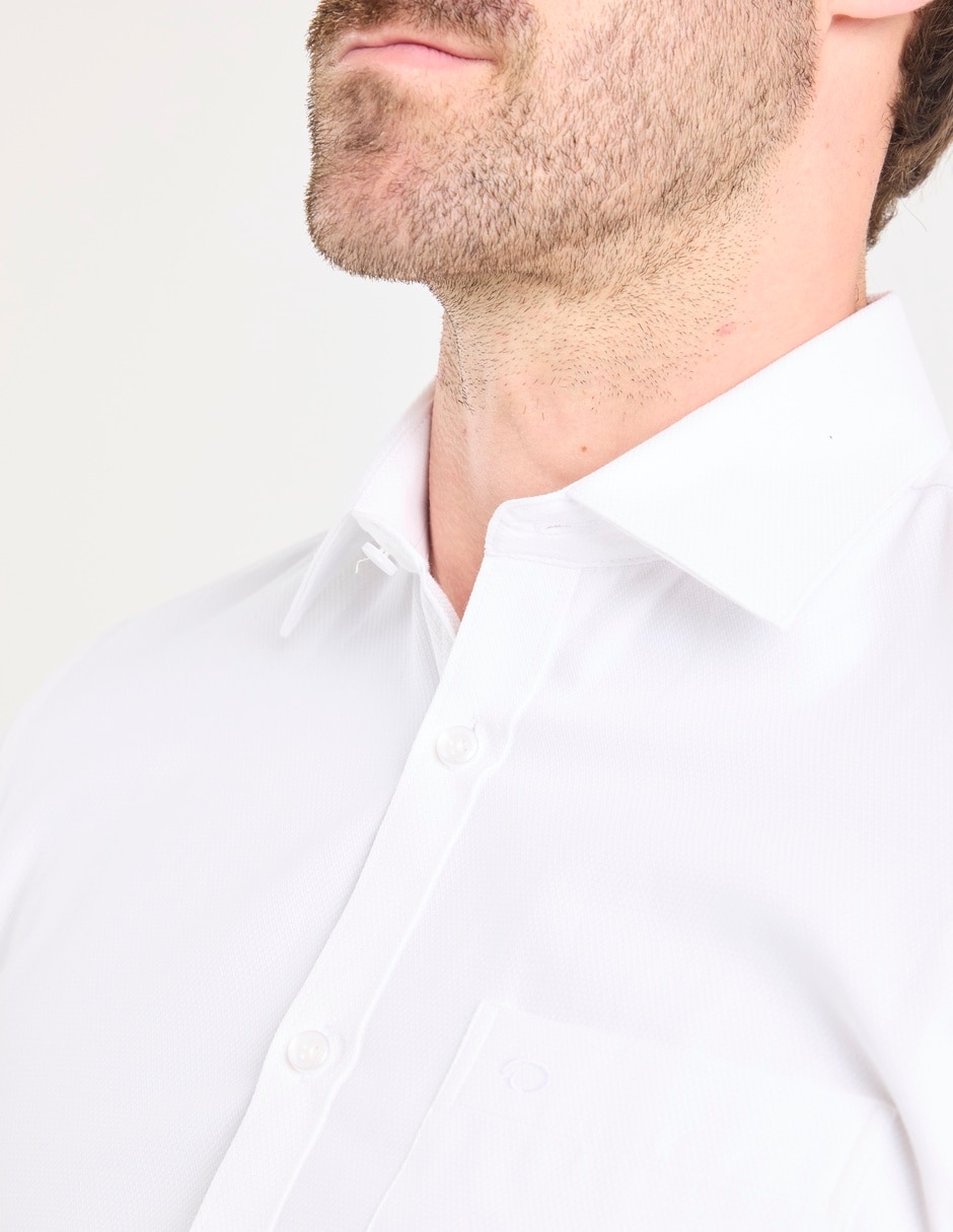 Camisa formal manga larga para hombre 4