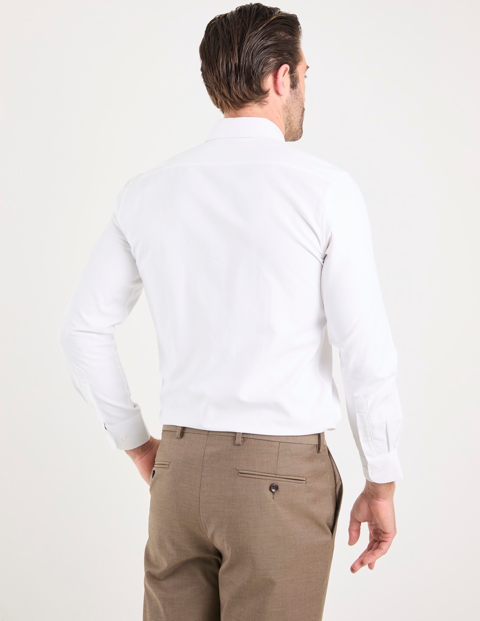 Camisa formal manga larga para hombre 6