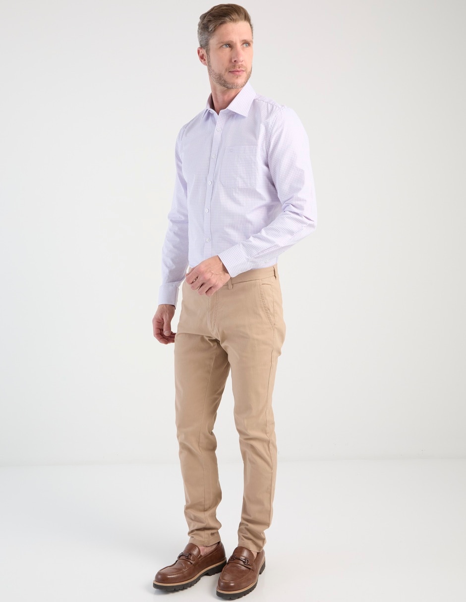 Camisa de vestir manga larga para hombre