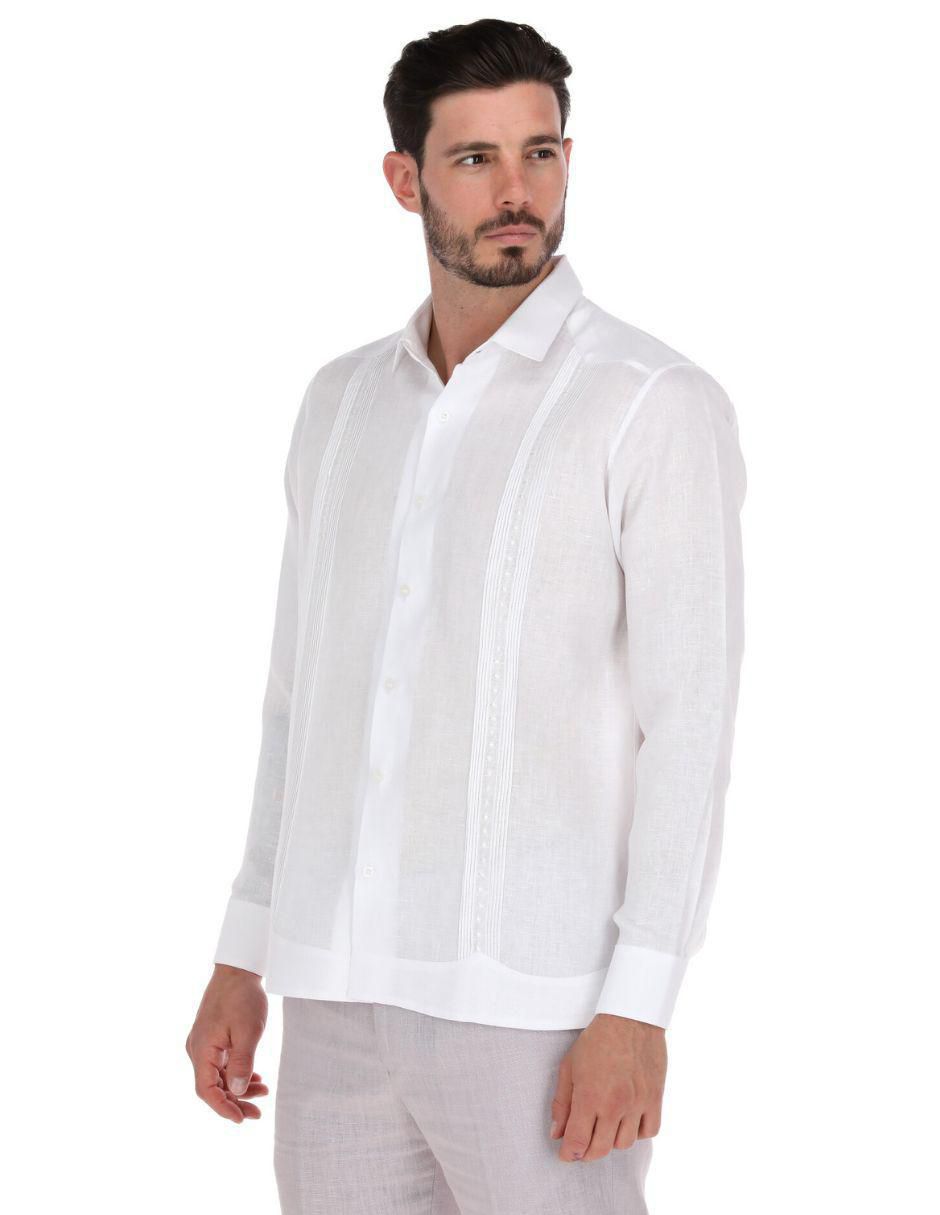 Guayabera manga larga para hombre