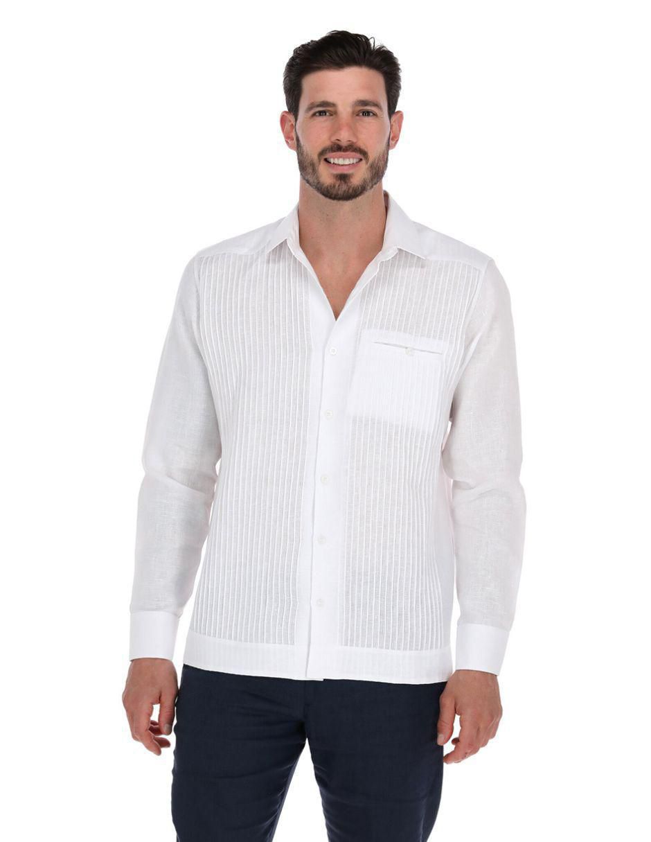Guayabera manga larga para para hombre