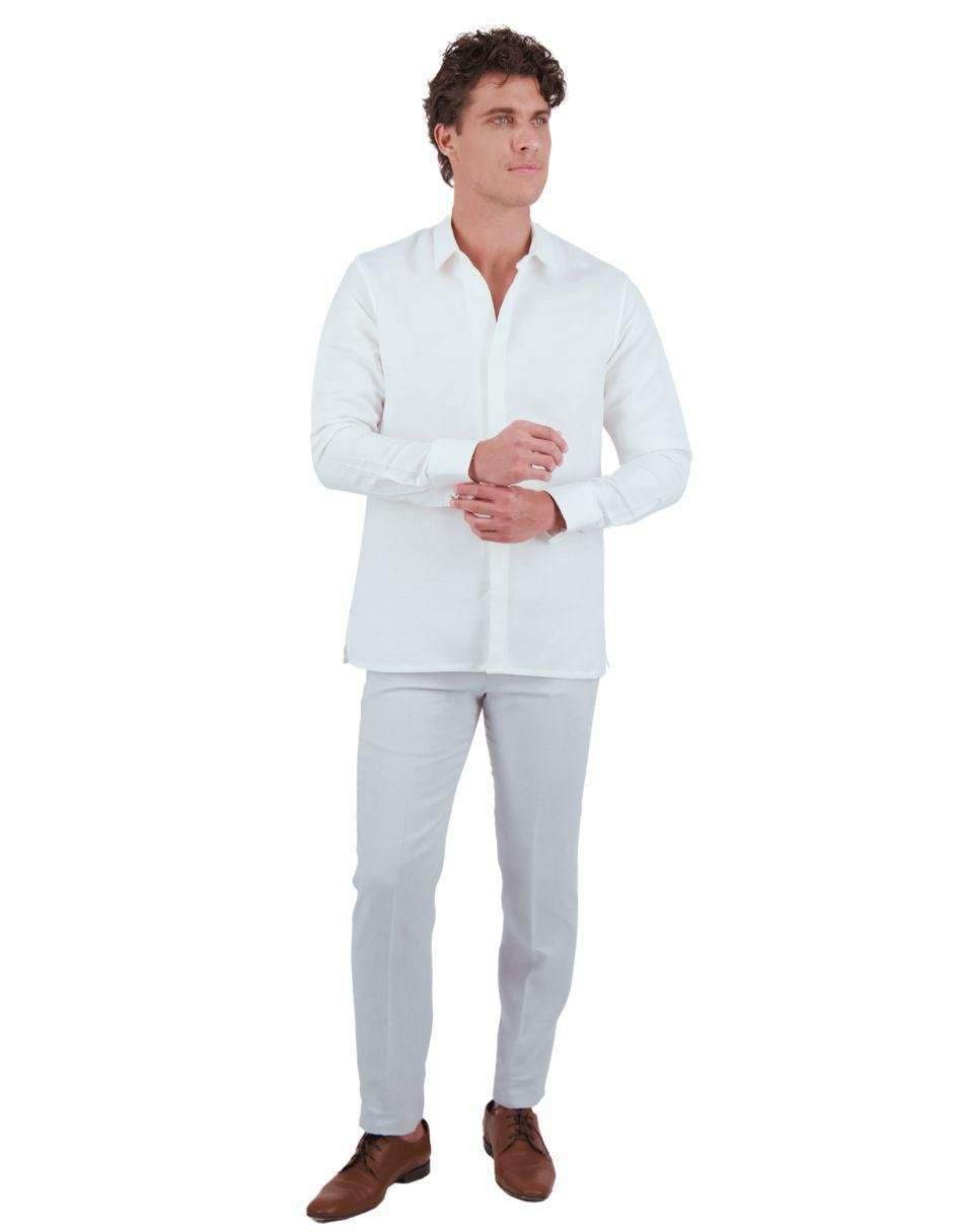 Camisa de vestir de manga larga para hombre 4