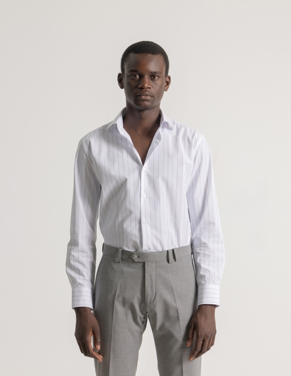 Camisa de vestir manga larga para hombre