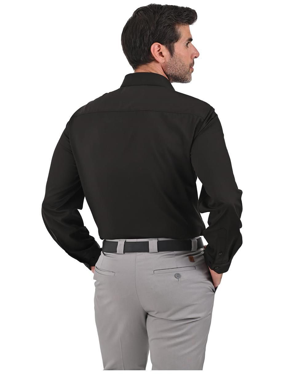 "camisa/sobrecamisa" formal michel blanc "de" (si aplica) bambú "manga" larga "para hombre"